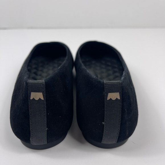 BIRDIES The Goldfinch Black Pointed Flats Shoe Suede Womens 6 Slip On Non Slip - Picture 6 of 8